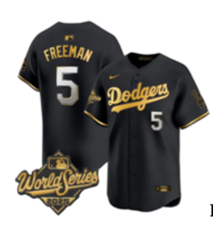 Men 2026 Los Angeles Dodgers #5 Freeman black Game Nike MLB Jersey 001->los angeles dodgers->MLB Jersey